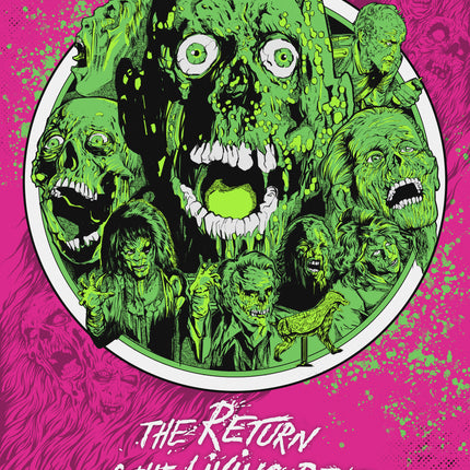 Return of the Living Dead Zombie Poster - Pink Variant