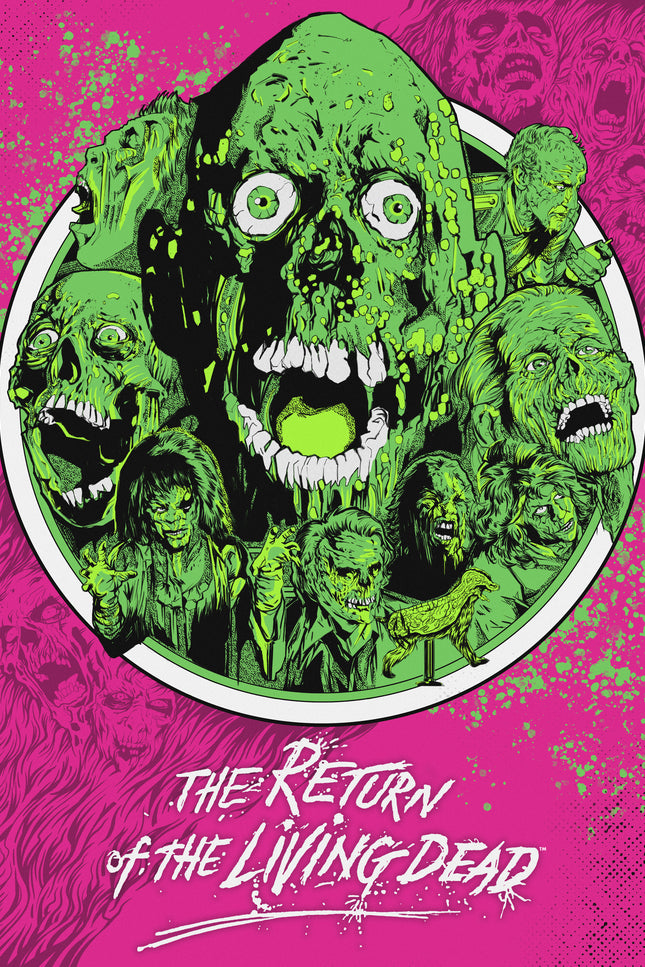 Return of the Living Dead Zombie Poster - Pink Variant