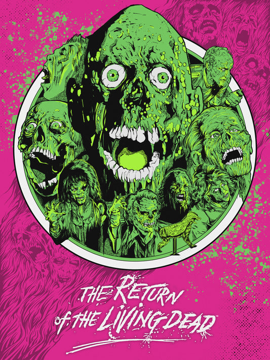 Return of the Living Dead Zombie Poster - Pink Variant