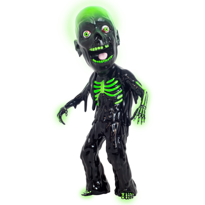 Front view of GlowBones Tarman Bighead figure.