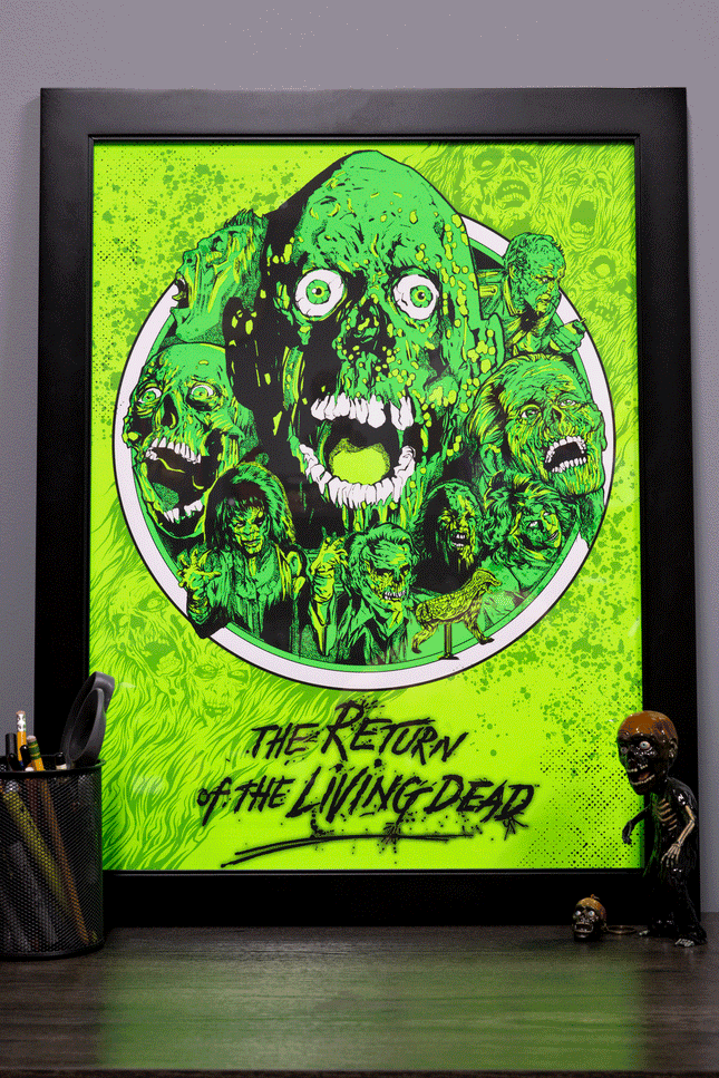Return of the Living Dead Zombie Poster - Green Variant