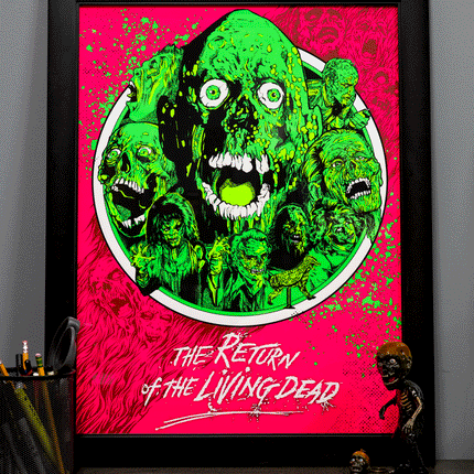 Return of the Living Dead Zombie Poster - Pink Variant