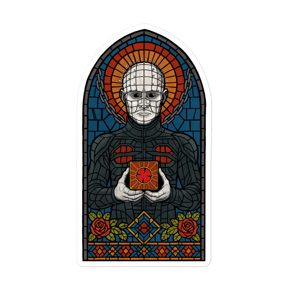 Pinhead Stained Glass Sticker– Supercool Collective